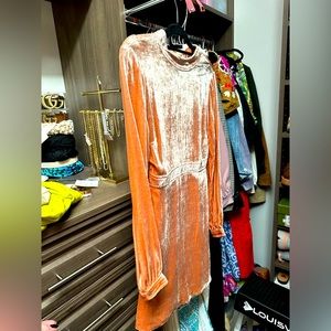 Ballet pink velvet ALC dress. BNWT.